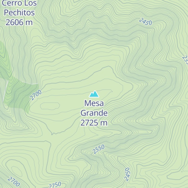 Map of Mesa Grande