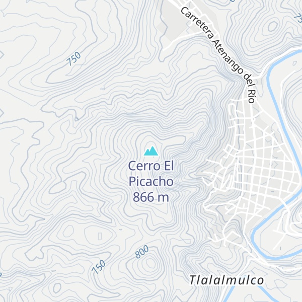 Map of Cerro El Picacho