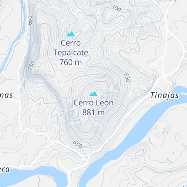 Map of Cerro León