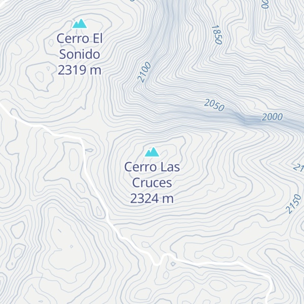 Map of Cerro Las Cruces