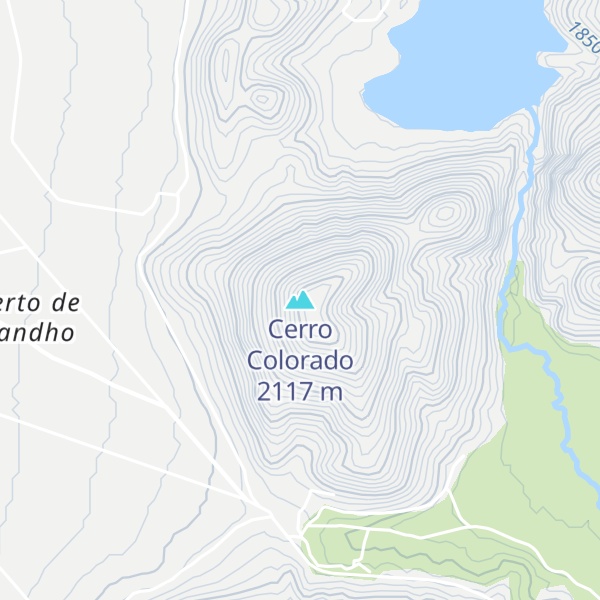Map of Cerro Colorado