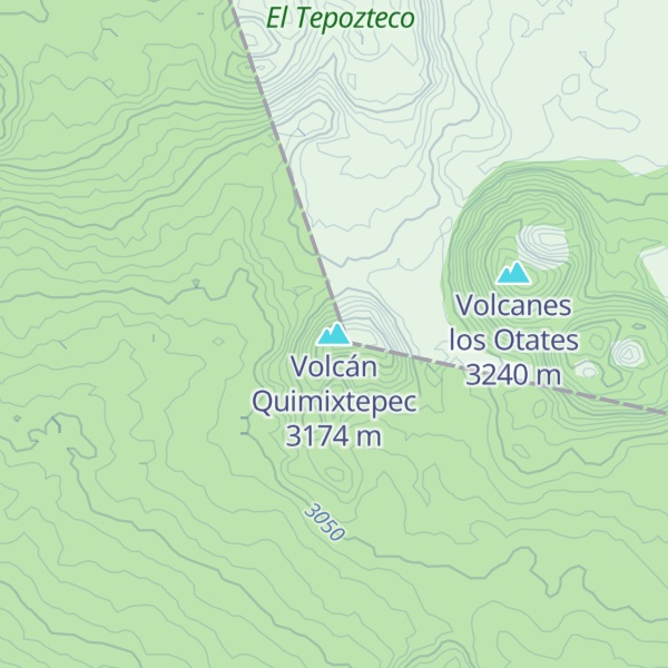 Map of Volcán Quimixtepec