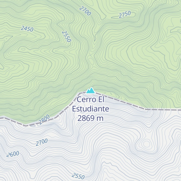 Map of Cerro El Estudiante