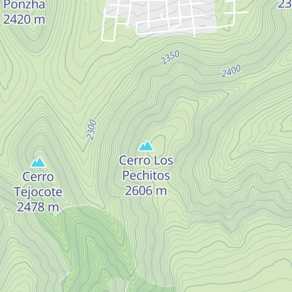 Map of Cerro Los Pechitos