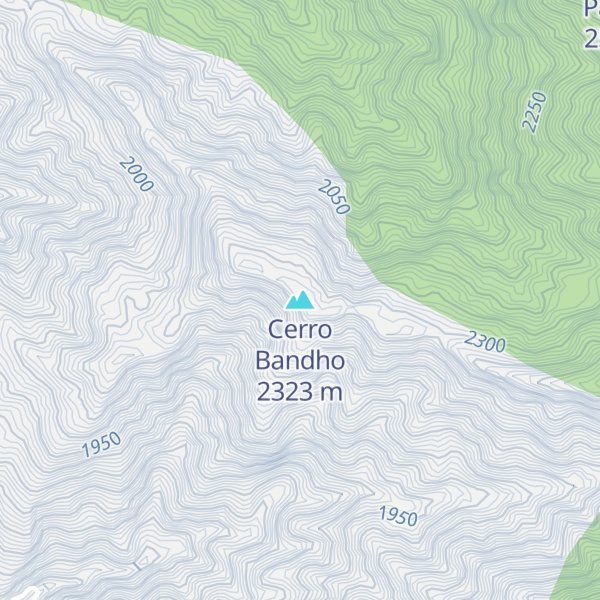 Map of Cerro Bandho