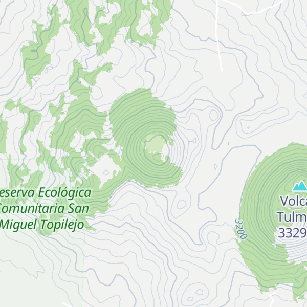 Map of Volcán Tetzacoatl