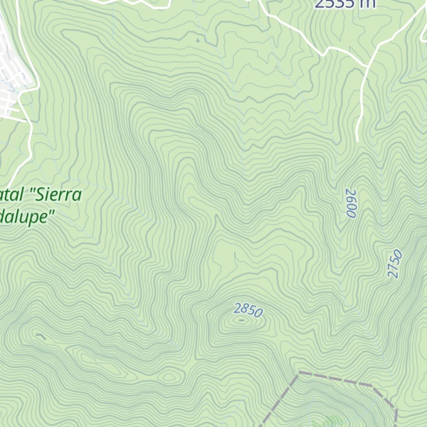 Map of Loma de la Virgen