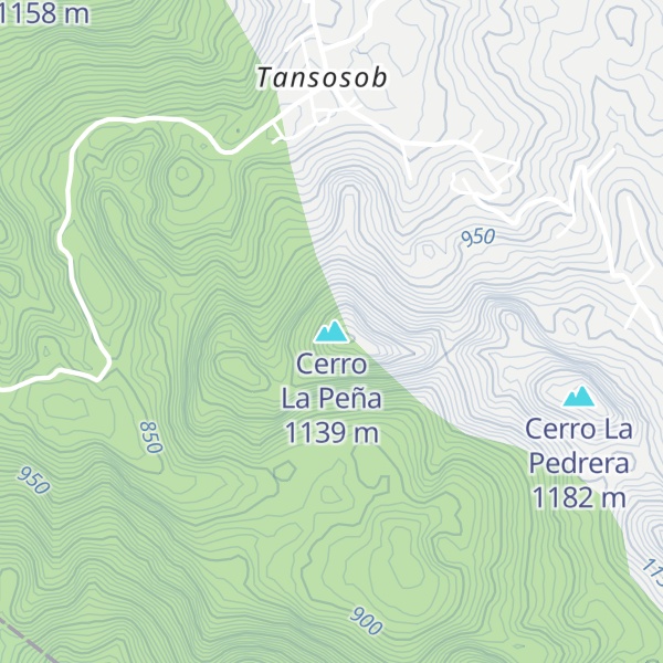 Map of Cerro La Peña