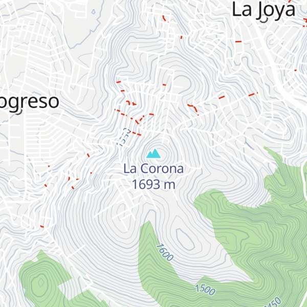 Map of La Corona