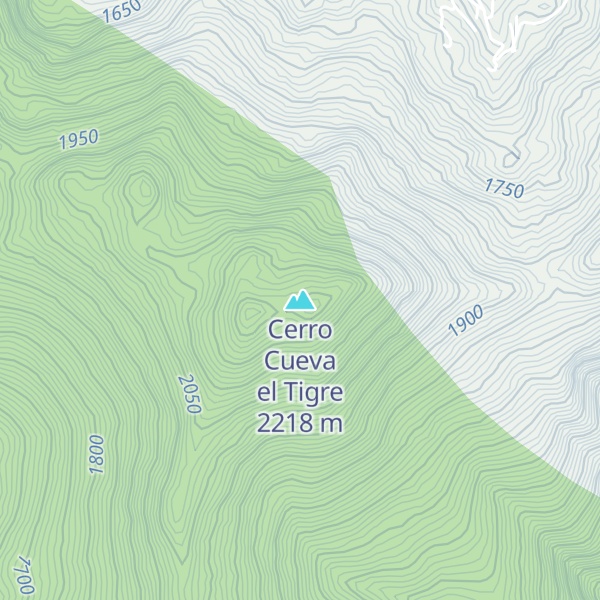 Map of Cerro Cueva el Tigre