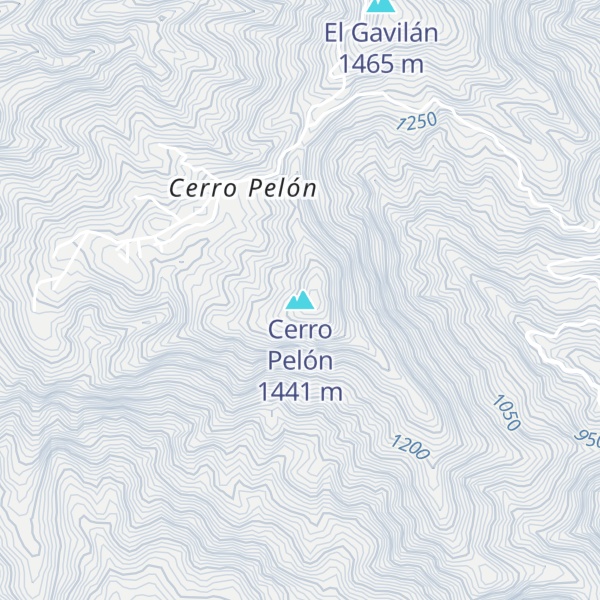 Map of Cerro Pelón