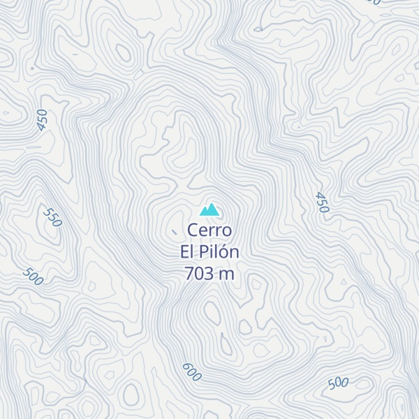 Map of Cerro El Pilón