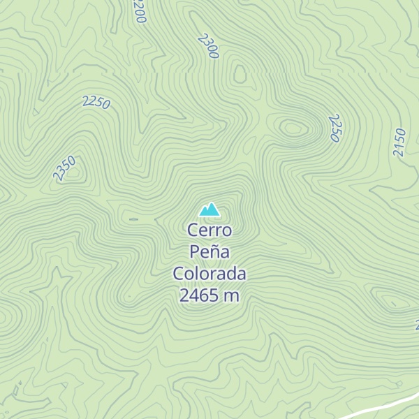 Map of Cerro Peña Colorada