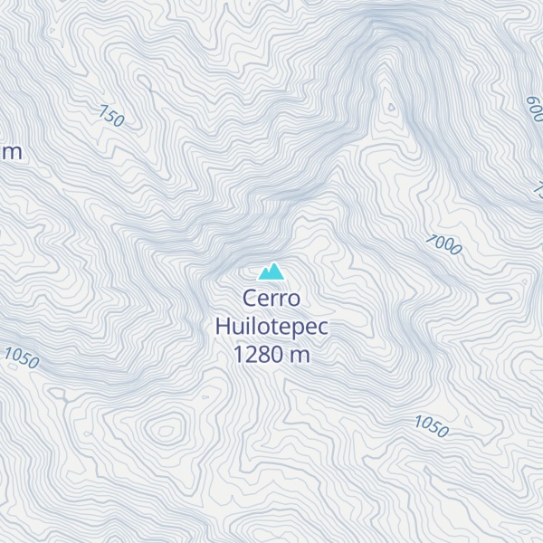 Map of Cerro Huilotepec