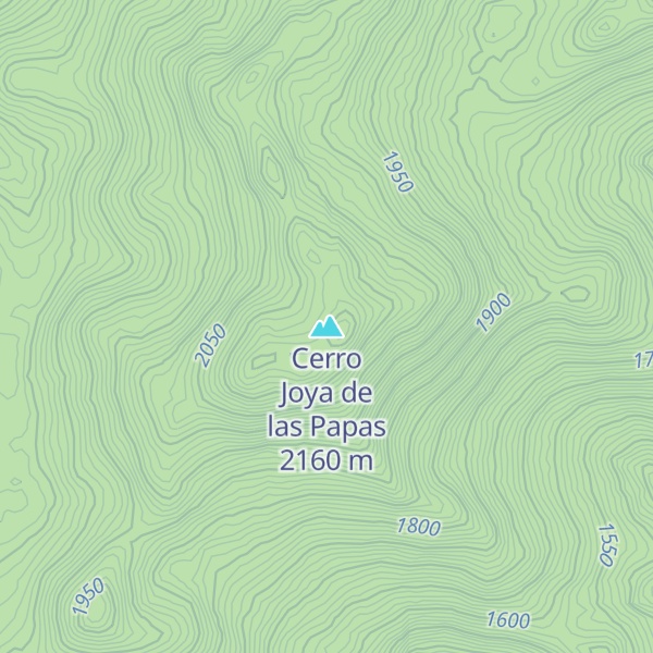 Map of Cerro Joya de las Papas
