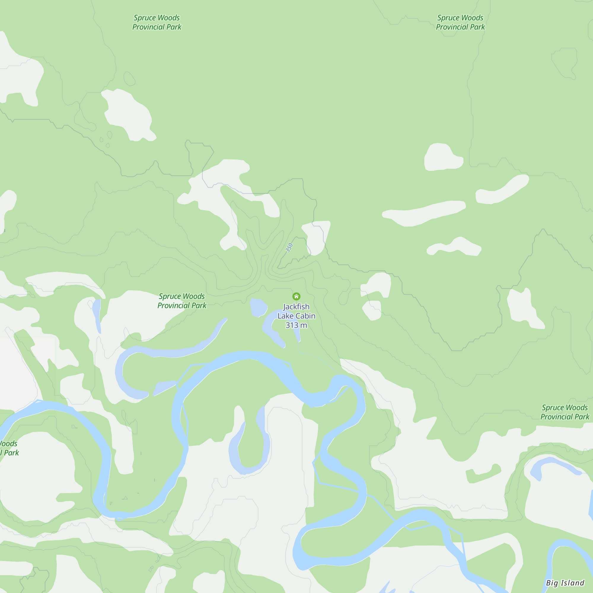 Jackfish Lake Cabin map