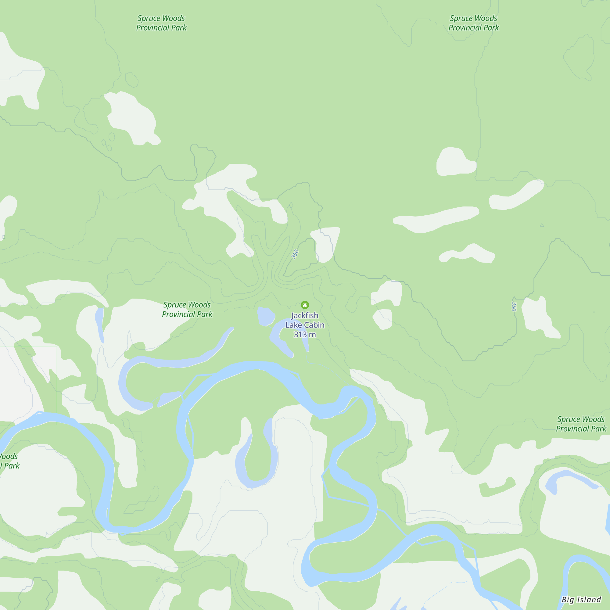 Jackfish Lake Cabin map