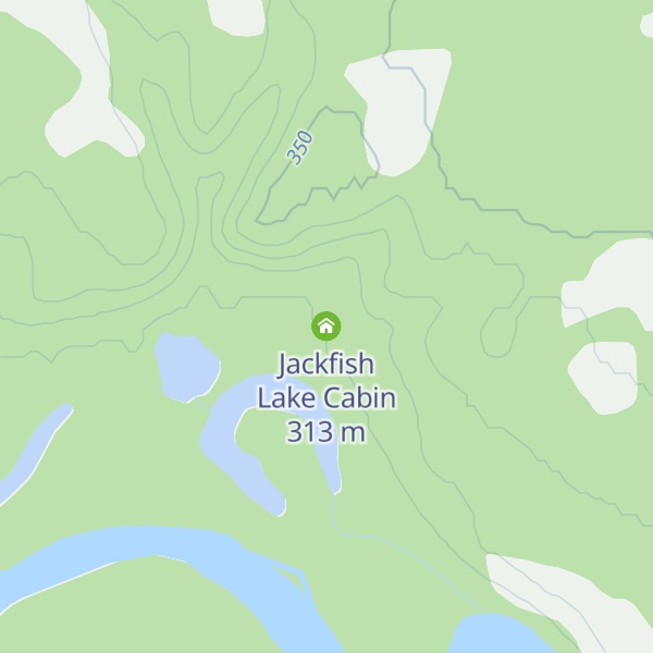 Map of Jackfish Lake Cabin