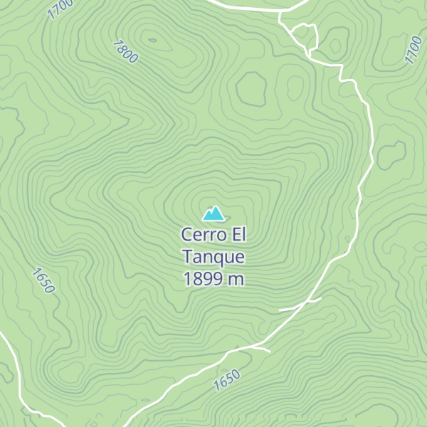 Map of Cerro El Tanque