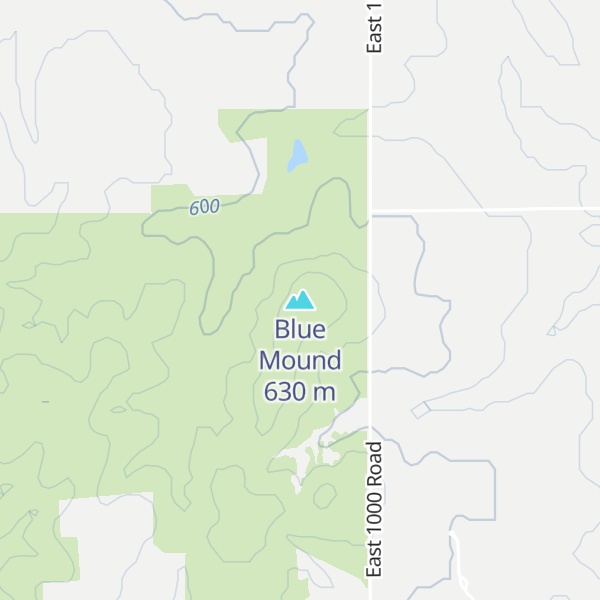 Map of Blue Mound