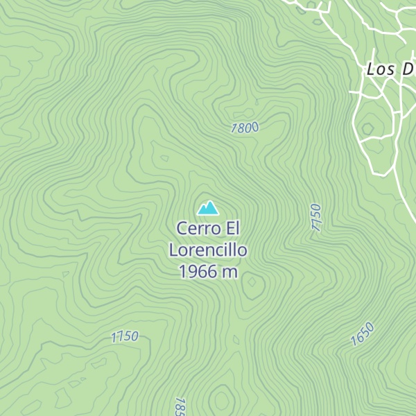 Map of Cerro El Lorencillo