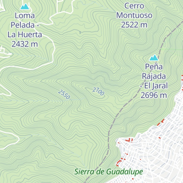 Map of C. del Panal - Picacho Tlacomulco