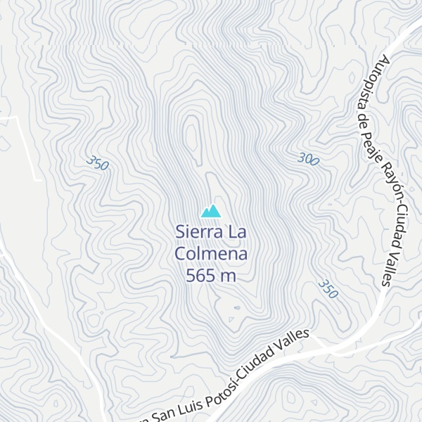 Map of Sierra La Colmena