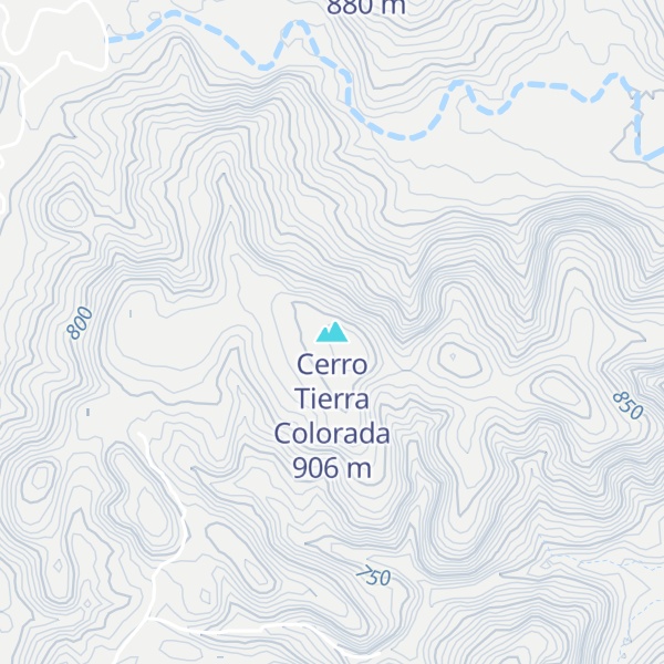 Map of Cerro Tierra Colorada