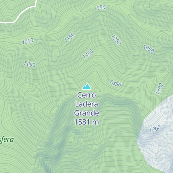 Map of Cerro Ladera Grande