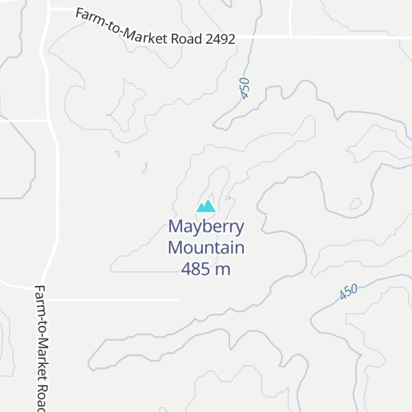 Map of Mayberry Mountain