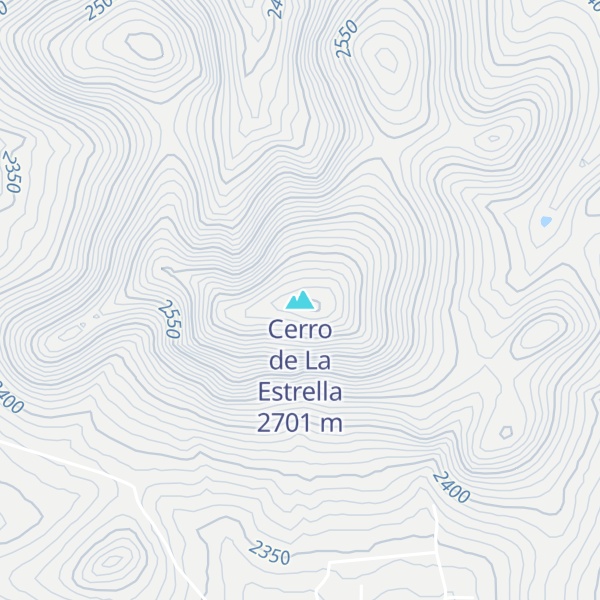 Map of Cerro de La Estrella