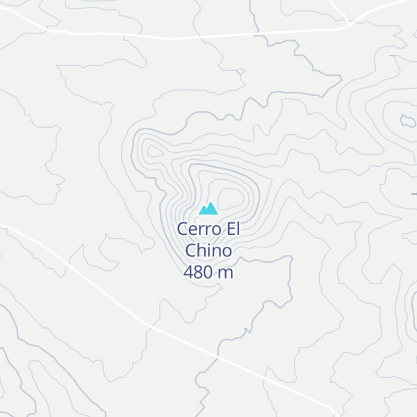 Map of Cerro El Chino