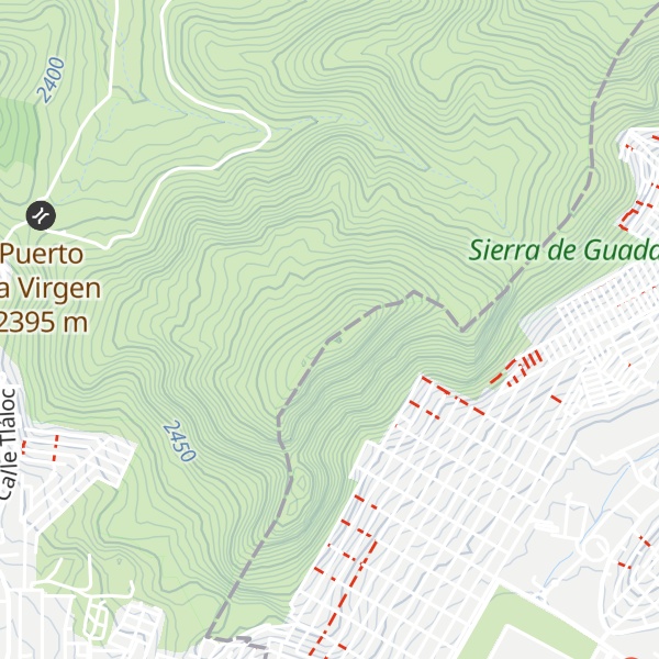 Map of Joya de Pacheco - Cumbre del Pilar