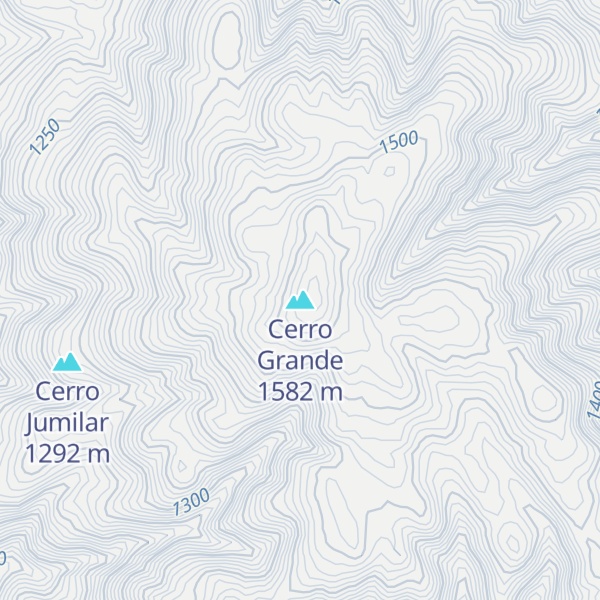 Map of Cerro Grande