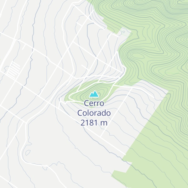 Map of Cerro Colorado