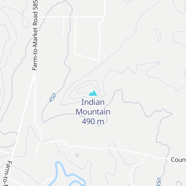 Map of Indian Mountain