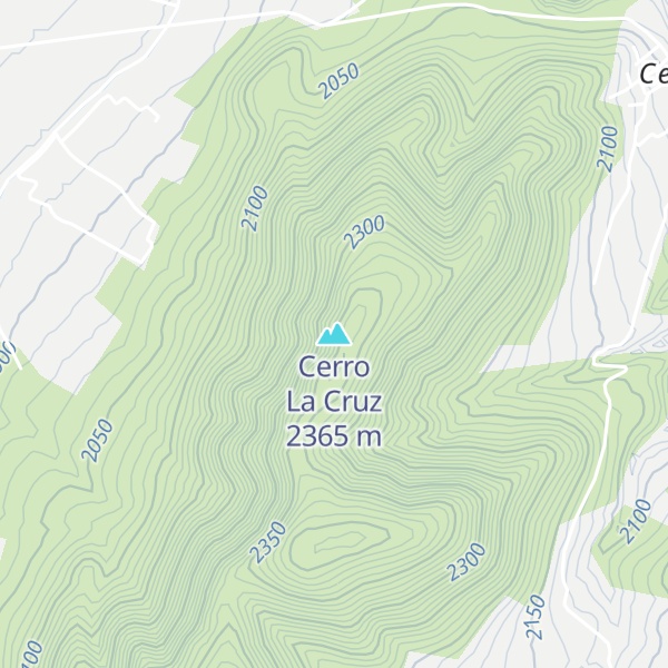 Map of Cerro La Cruz