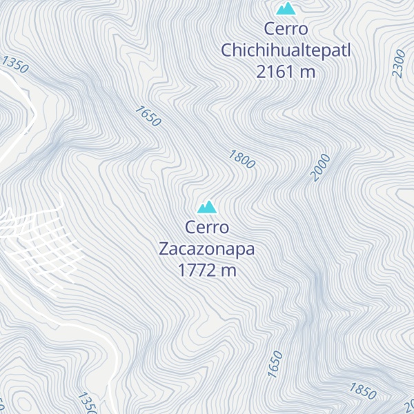 Map of Cerro Zacazonapa