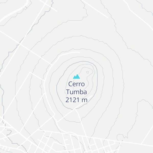 Map of Cerro Tumba