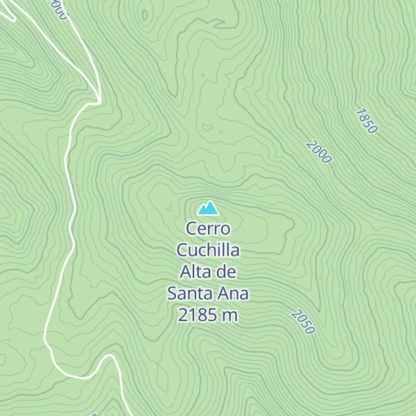 Map of Cerro Cuchilla Alta de Santa Ana