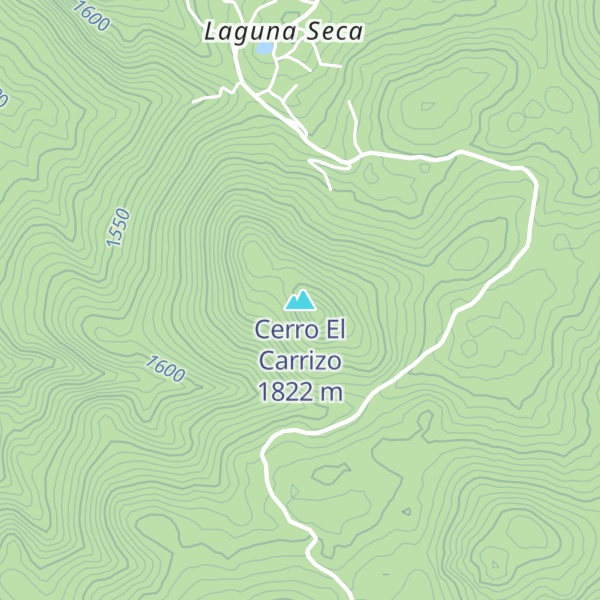 Map of Cerro El Carrizo