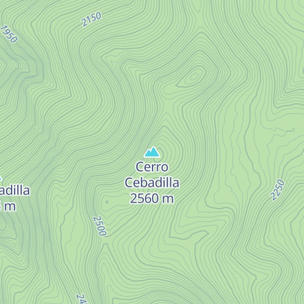 Map of Cerro Cebadilla