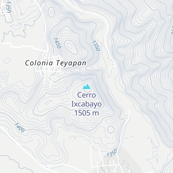 Map of Cerro Ixcabayo
