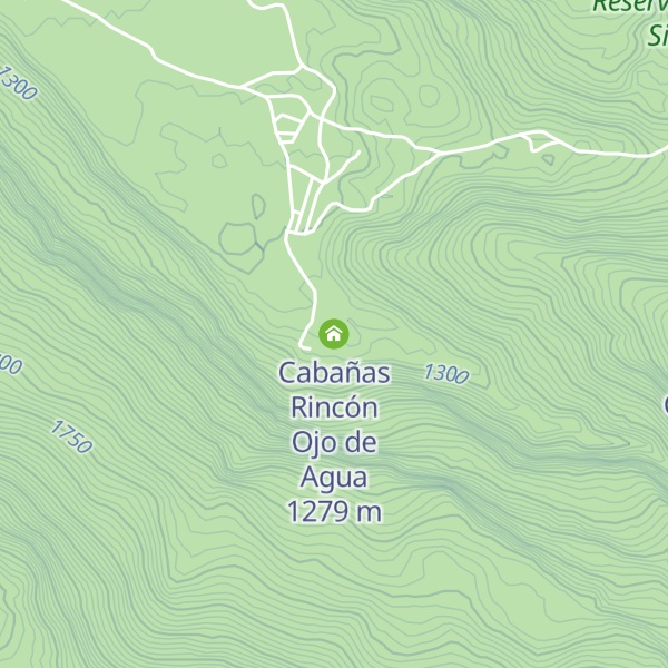 Map of Cabañas Rincón Ojo de Agua