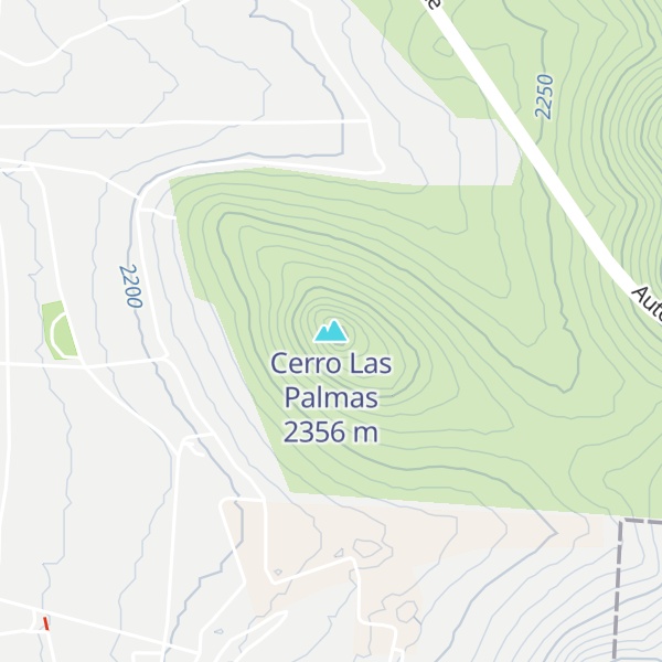 Map of Cerro Las Palmas