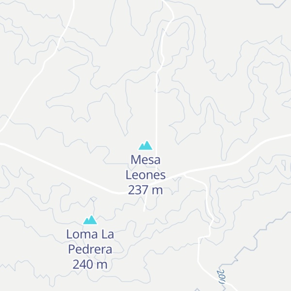 Map of Mesa Leones
