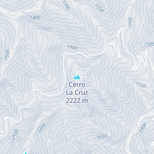 Map of Cerro La Cruz