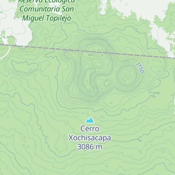 Map of Volcán El Caballito