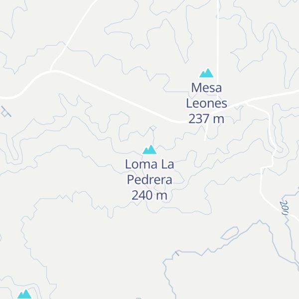 Map of Loma La Pedrera