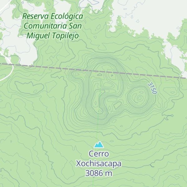 Map of Volcán El Palomito